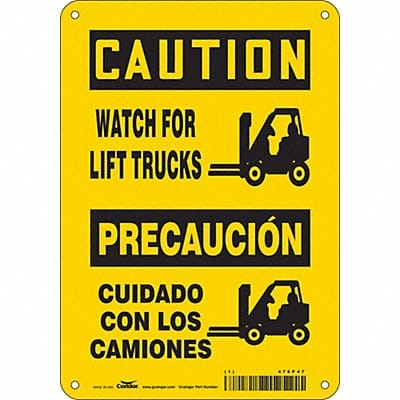 Safety Sign 10 inx7 in Aluminum