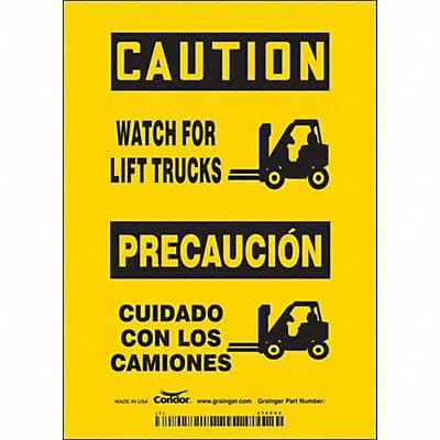 Safety Sign 7 in x 5 in Vinyl