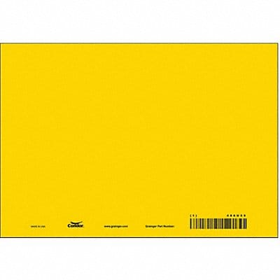 Safety Sign 7 inx10 in Vinyl PK10