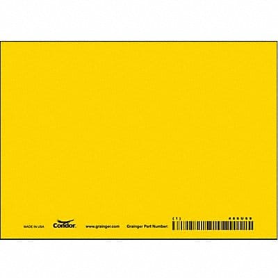 Safety Sign 5 inx7 in Vinyl