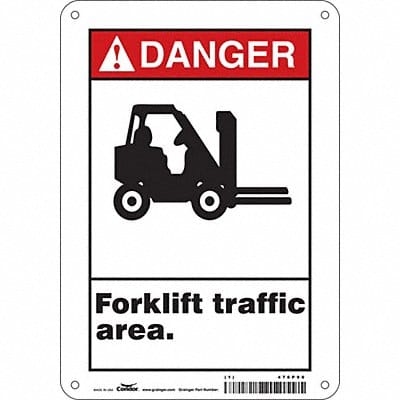 Safety Sign 10 inx7 in Polyethylene