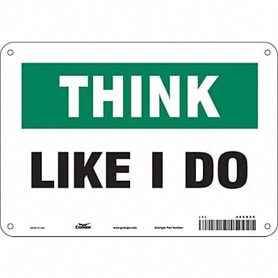 Safety Sign 7 in x 10 in Polyethylene