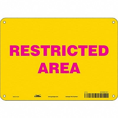 Safety Sign 7 in x 10 in Polyethylene