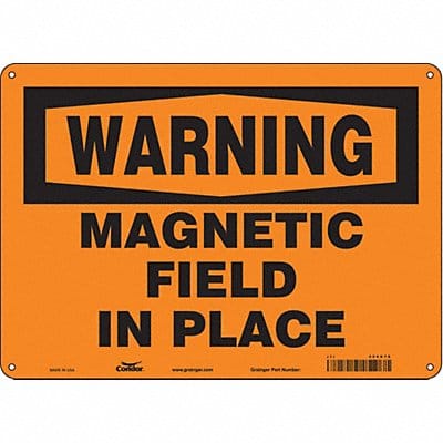 Safety Sign 10 in x 14 in Aluminum