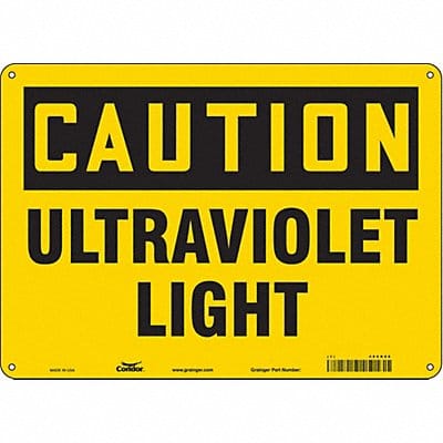 Safety Sign 10 inx14 in Polyethylene