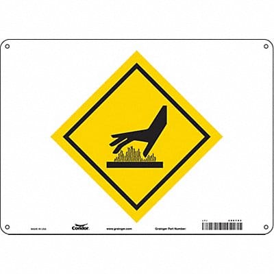 Safety Sign 10 in x 14 in Aluminum