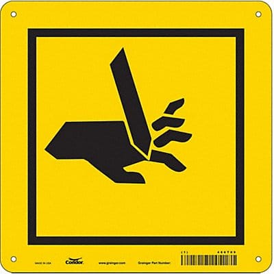 Safety Sign 10 inx10 in Aluminum