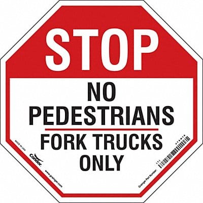 Safety Sign 18 inx18 in Vinyl