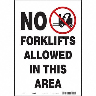 Safety Sign 10 inx7 in Vinyl