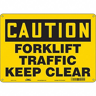 Safety Sign 10 inx14 in Aluminum