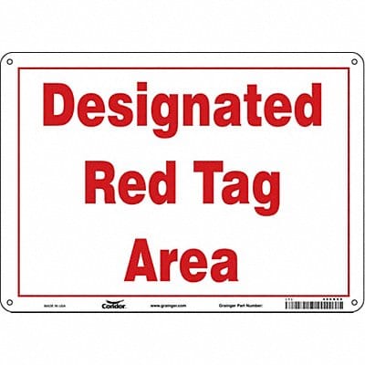 Safety Sign 10 in x 14 in Polyethylene