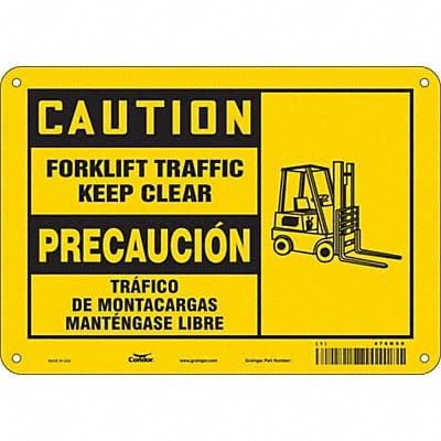 Safety Sign 7 inx10 in Polyethylene Safety Sign 7 inx10 in Polyethylene