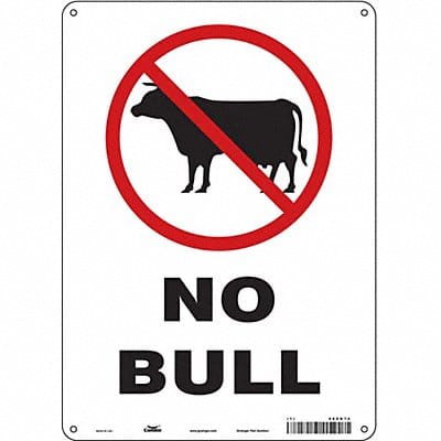 Safety Sign 14 in x 10 in Polyethylene