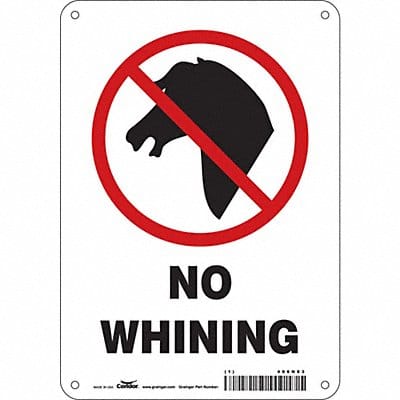 Safety Sign 10 in x 7 in Aluminum