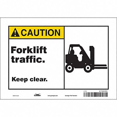 Safety Sign 7 in x 10 in Vinyl