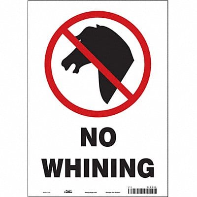 Safety Sign 14 in x 10 in Vinyl