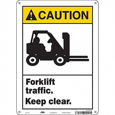 Safety Sign 14 inx10 in Polyethylene