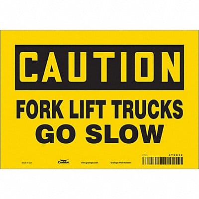 Safety Sign 7 inx10 in Vinyl