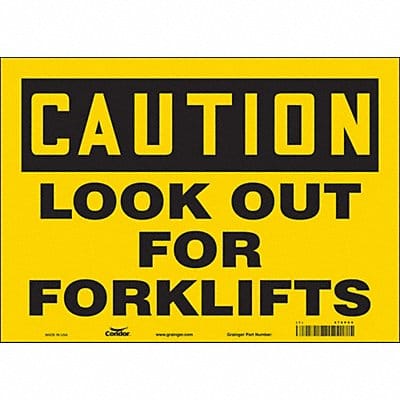 Safety Sign 10 in x 14 in Vinyl