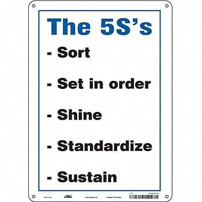 Safety Sign 14 inx10 in Aluminum