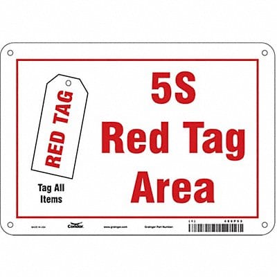 Safety Sign 7 in x 10 in Polyethylene