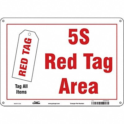 Safety Sign 10 inx14 in Polyethylene