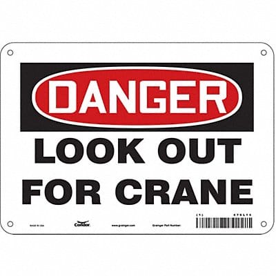 Safety Sign 7 in x 10 in Aluminum Safety Sign 7 in x 10 in Aluminum