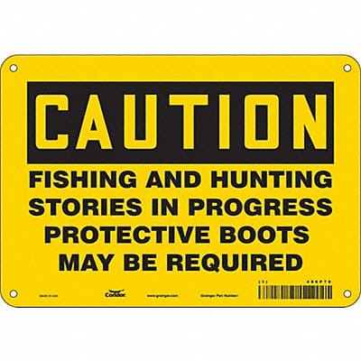 Safety Sign 7 in x 10 in Aluminum