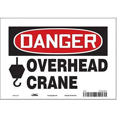 Safety Sign 7 in x 10 in Vinyl