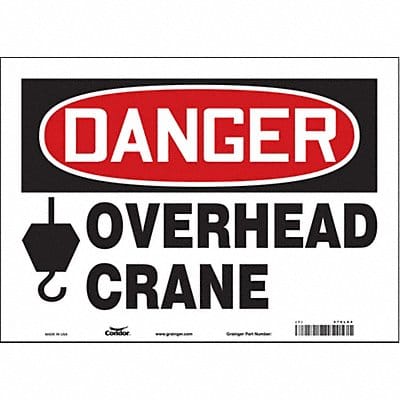 Safety Sign 10 in x 14 in Vinyl