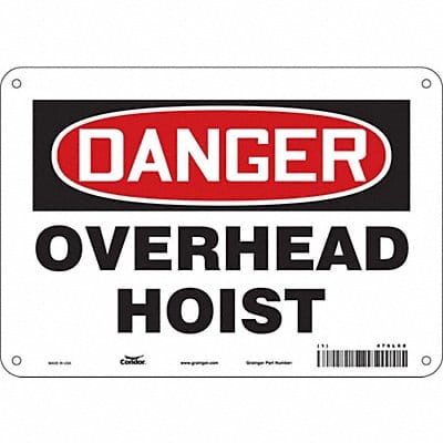 Safety Sign 7 in x 10 in Polyethylene