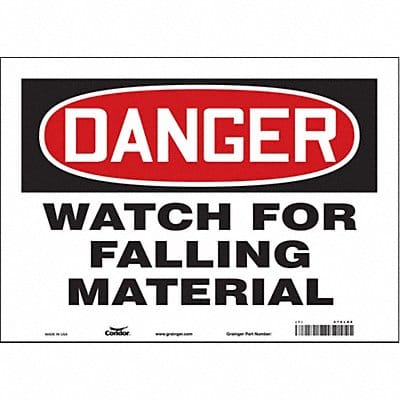 Safety Sign 10 inx14 in Vinyl