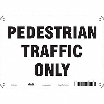 Safety Sign 7 in x 10 in Aluminum