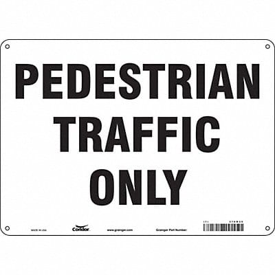 Safety Sign 10 inx14 in Polyethylene