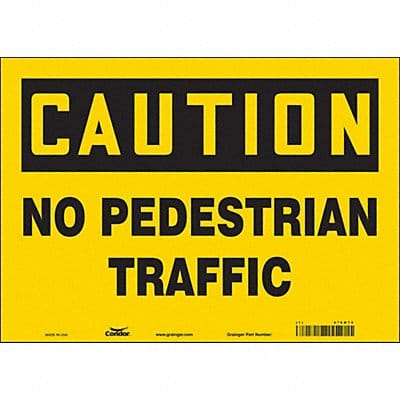 Safety Sign 10 inx14 in Vinyl
