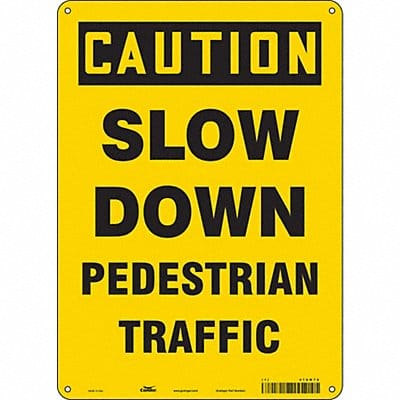 Safety Sign 14 inx10 in Polyethylene