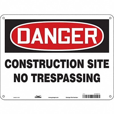Safety Sign 18 in x 24 in Aluminum