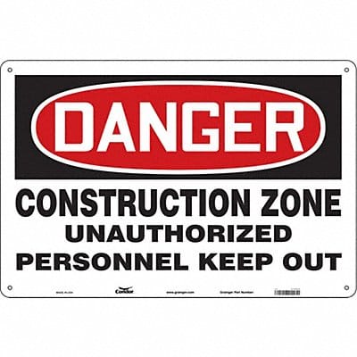 Safety Sign 24 in x 36 in Aluminum