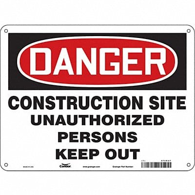 Safety Sign 18 inx24 in Polyethylene