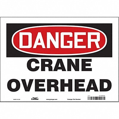 Safety Sign 10 inx14 in Vinyl