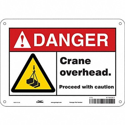 Safety Sign 7 in x 10 in Aluminum