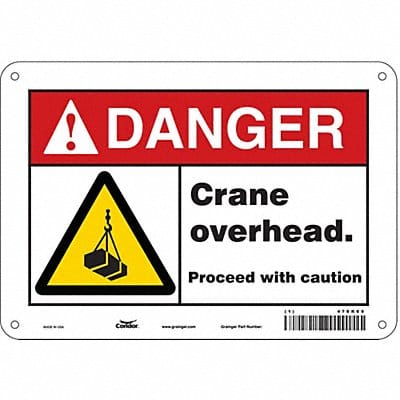 Safety Sign 7 inx10 in Polyethylene