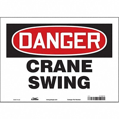 Safety Sign 10 inx14 in Vinyl
