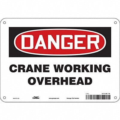 Safety Sign 7 in x 10 in Aluminum