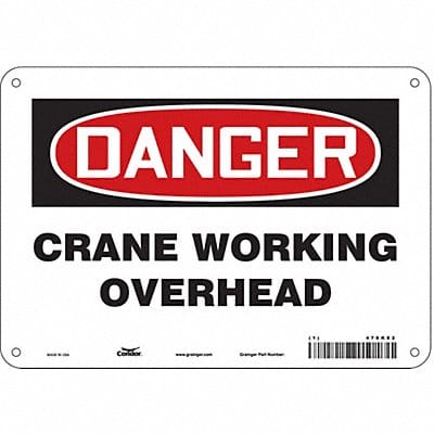 Safety Sign 7 inx10 in Polyethylene