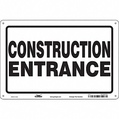 Safety Sign 7 inx10 in Polyethylene