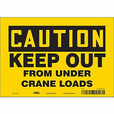 Safety Sign 7 inx10 in Vinyl