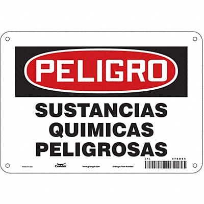 Safety Sign 7 in x 10 in Aluminum