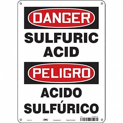 Safety Sign 14 in x 10 in Polyethylene
