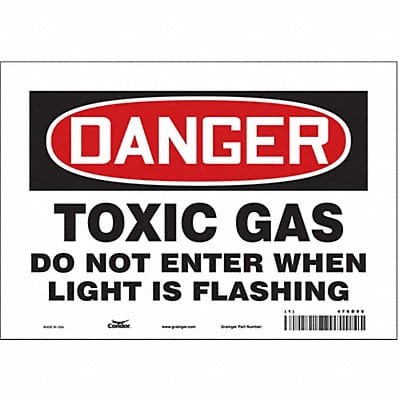 Safety Sign 7 in x 10 in Vinyl